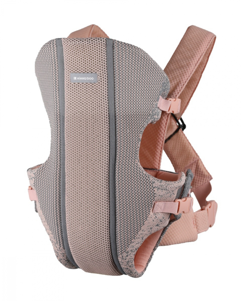 Marsupiu ergonomic reglabil KikkaBoo Gwen Fly tricot DeLux Roz - 2 | YEO