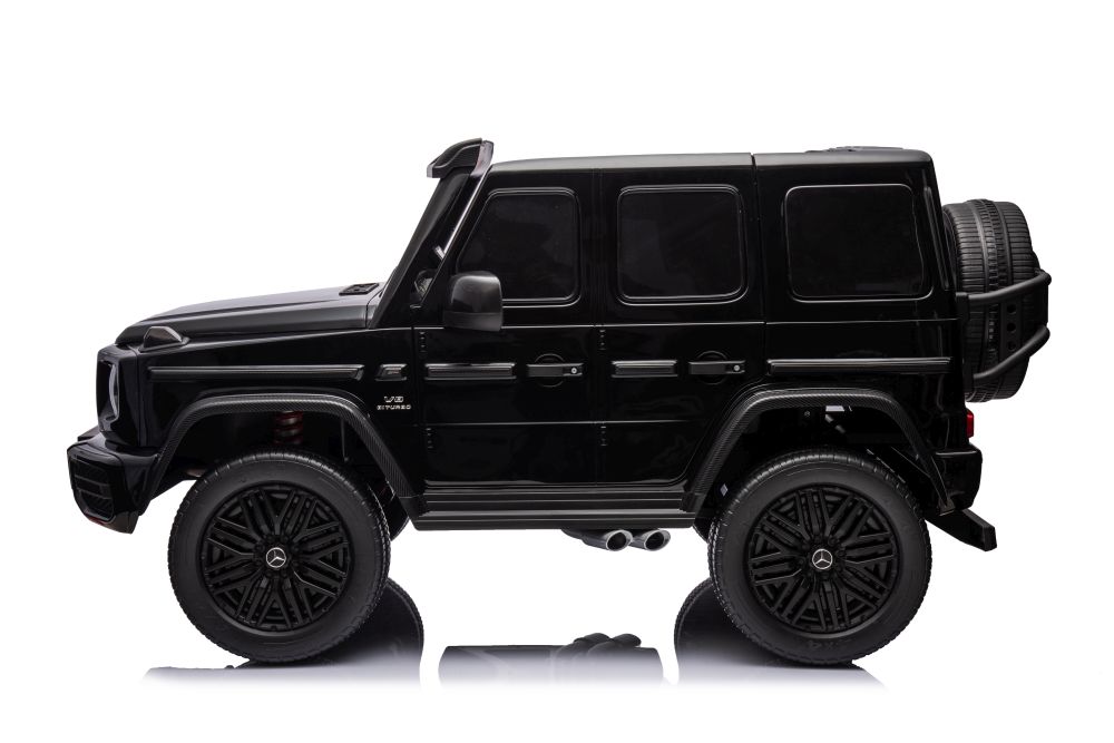 Masinuta electrica cu echipare Premium si licenta Mercedes G63 XXL 4x4 cu sunete si lumini Black - 1 | YEO