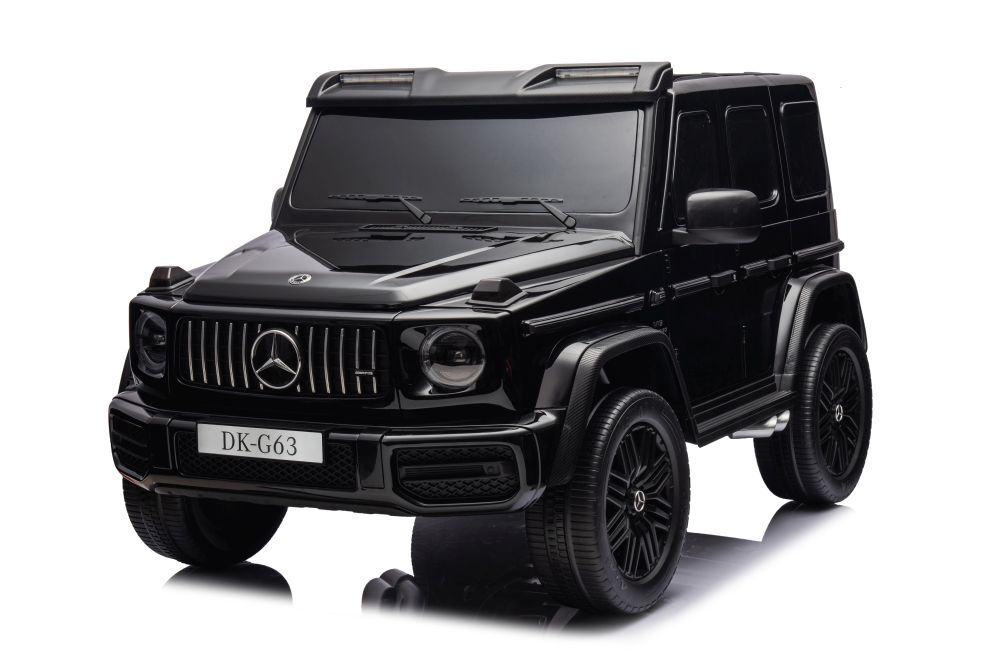 Masinuta electrica cu echipare Premium si licenta Mercedes G63 XXL 4x4 cu sunete si lumini Black 220W - 2