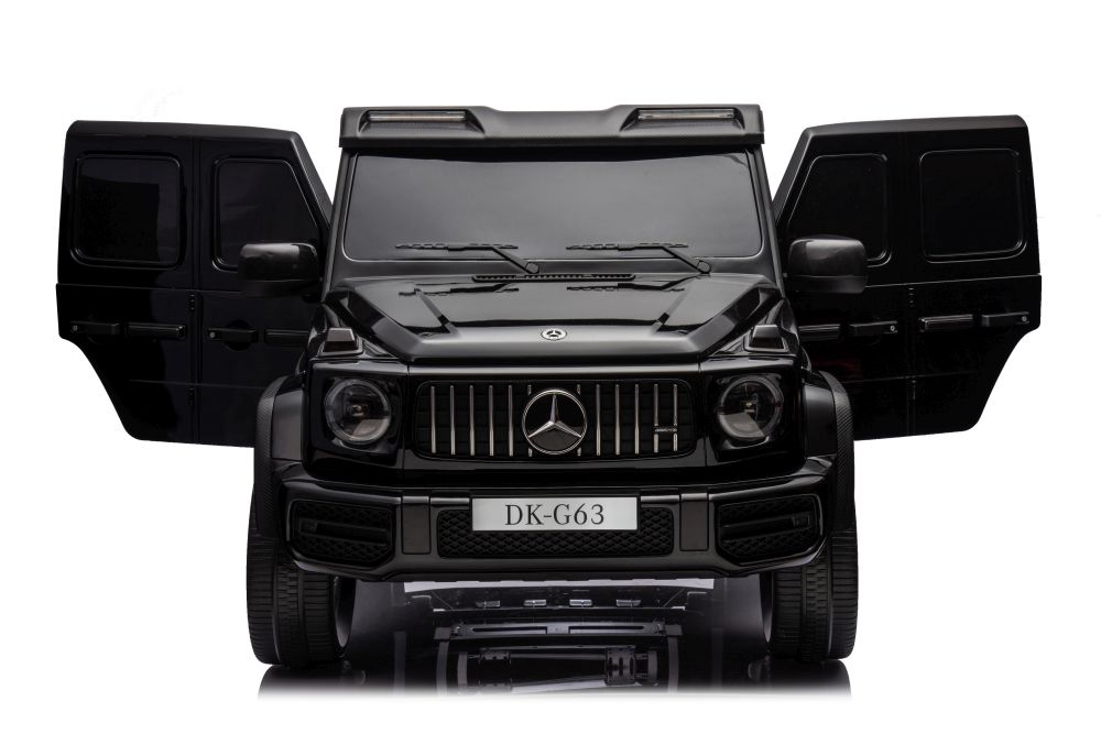 Masinuta electrica cu echipare Premium si licenta Mercedes G63 XXL 4x4 cu sunete si lumini Black 220W - 5