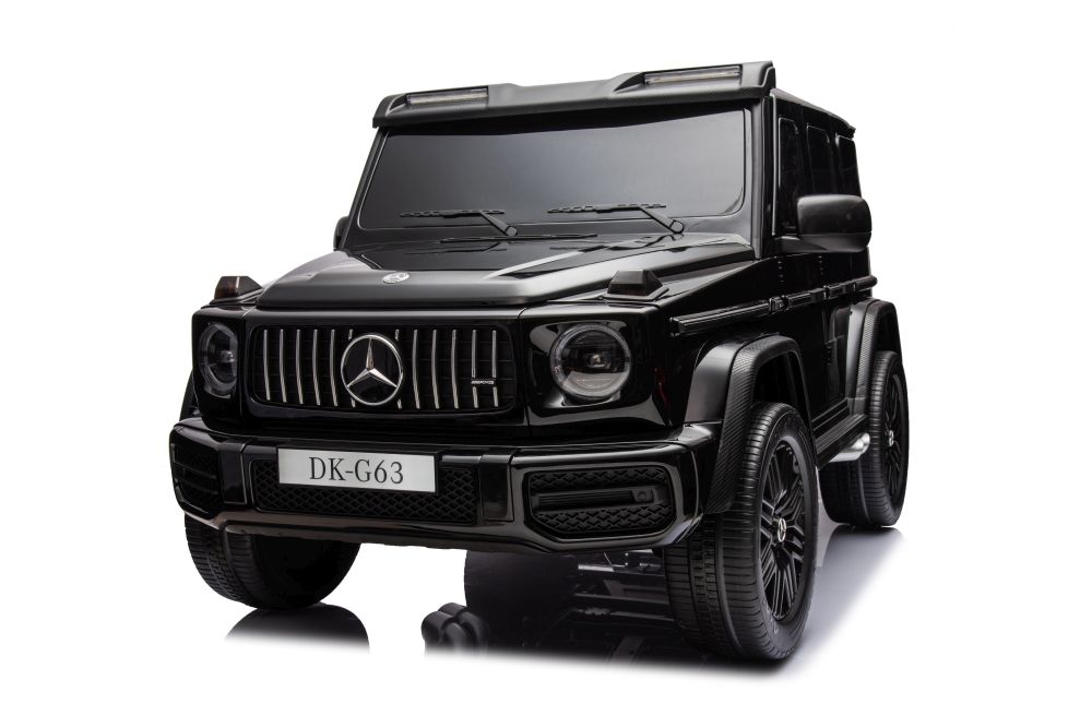 Masinuta electrica cu echipare Premium si licenta Mercedes G63 XXL 4x4 cu sunete si lumini Black 220W - 7