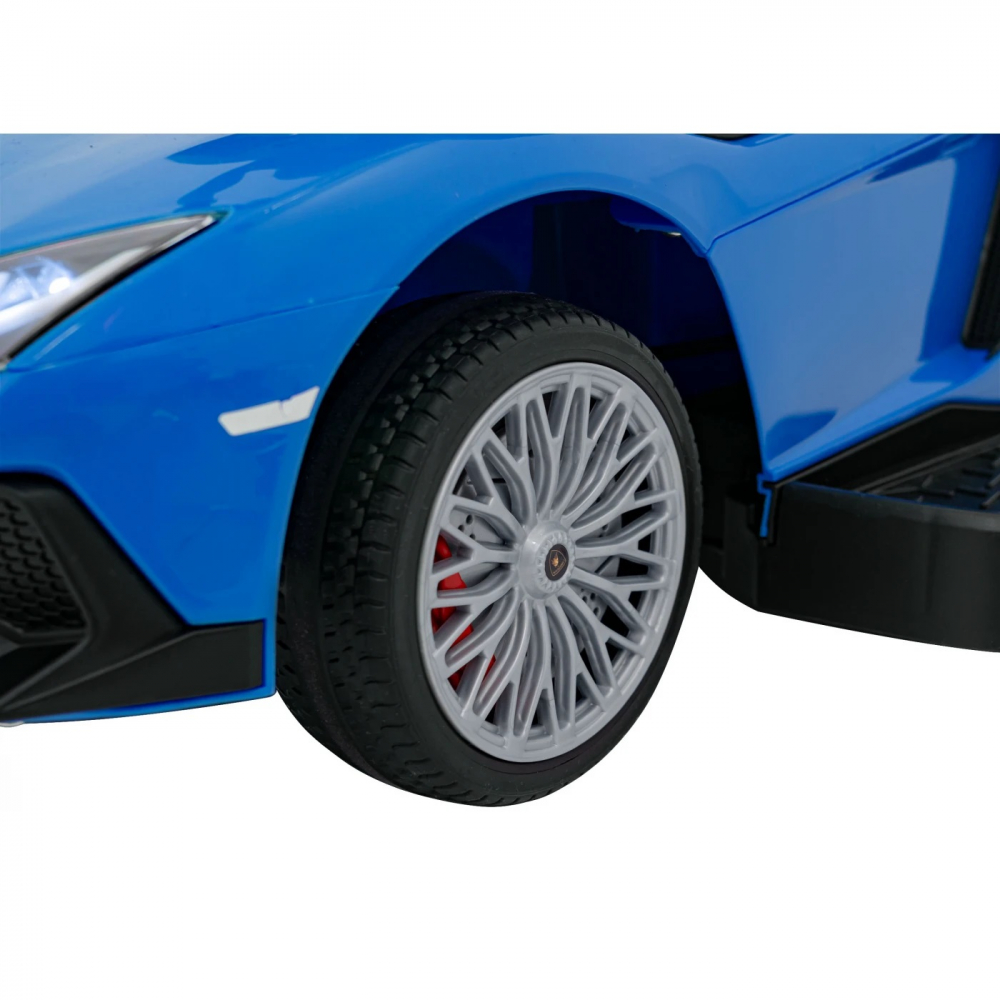 Masinuta de impins cu maner sunete si lumini LED Lamborghini Aventador Blue - 3 | YEO