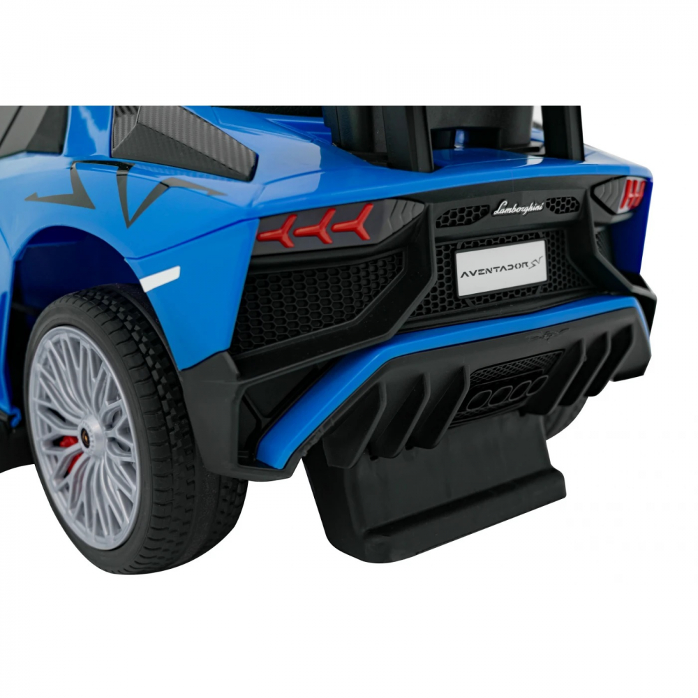 Masinuta de impins cu maner sunete si lumini LED Lamborghini Aventador Blue - 4 | YEO