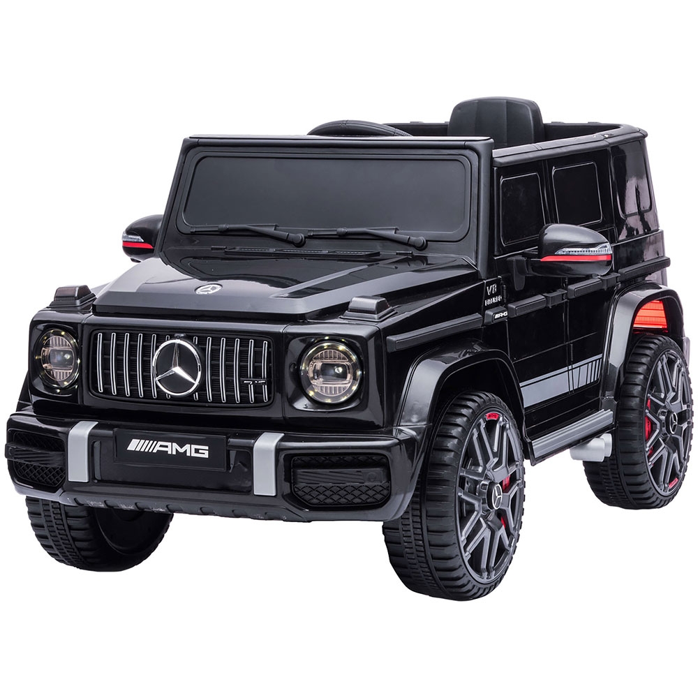 Masinuta electrica Chipolino SUV Mercedes G63 AMG cu scaun din piele si roti EVA black - 7