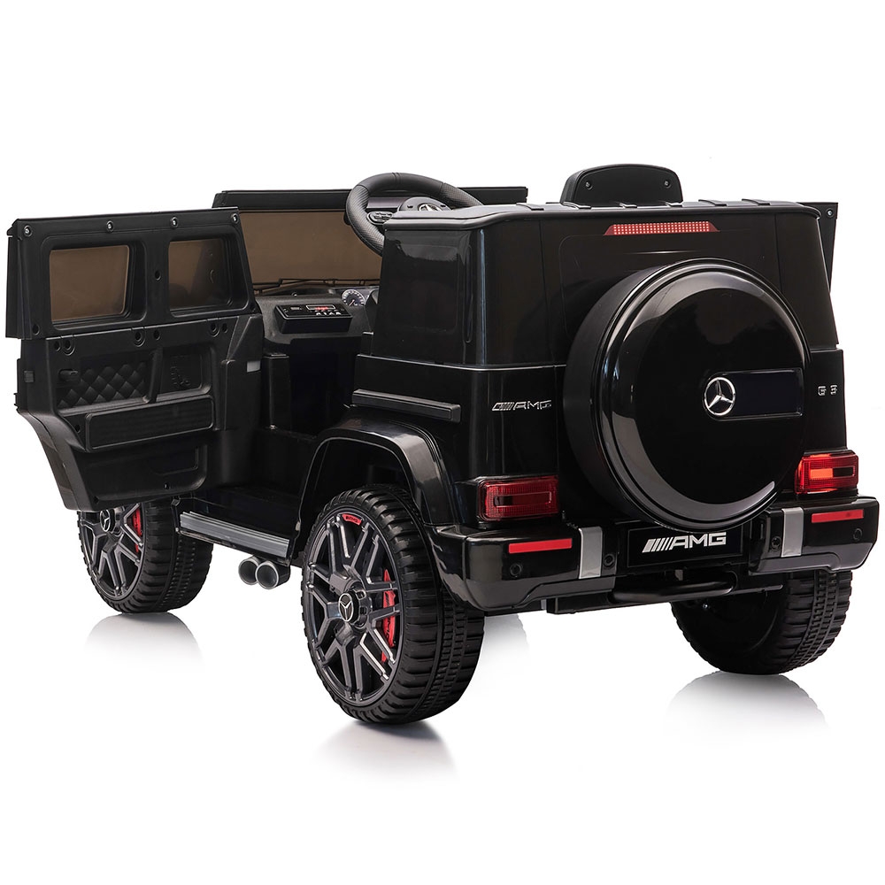 Masinuta electrica Chipolino SUV Mercedes G63 AMG cu scaun din piele si roti EVA black - 4