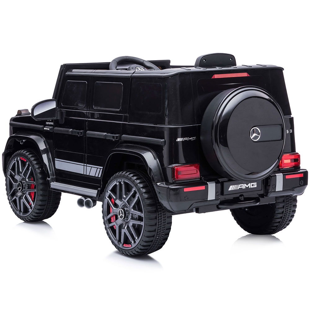 Masinuta electrica Chipolino SUV Mercedes G63 AMG cu scaun din piele si roti EVA black 50W - 5