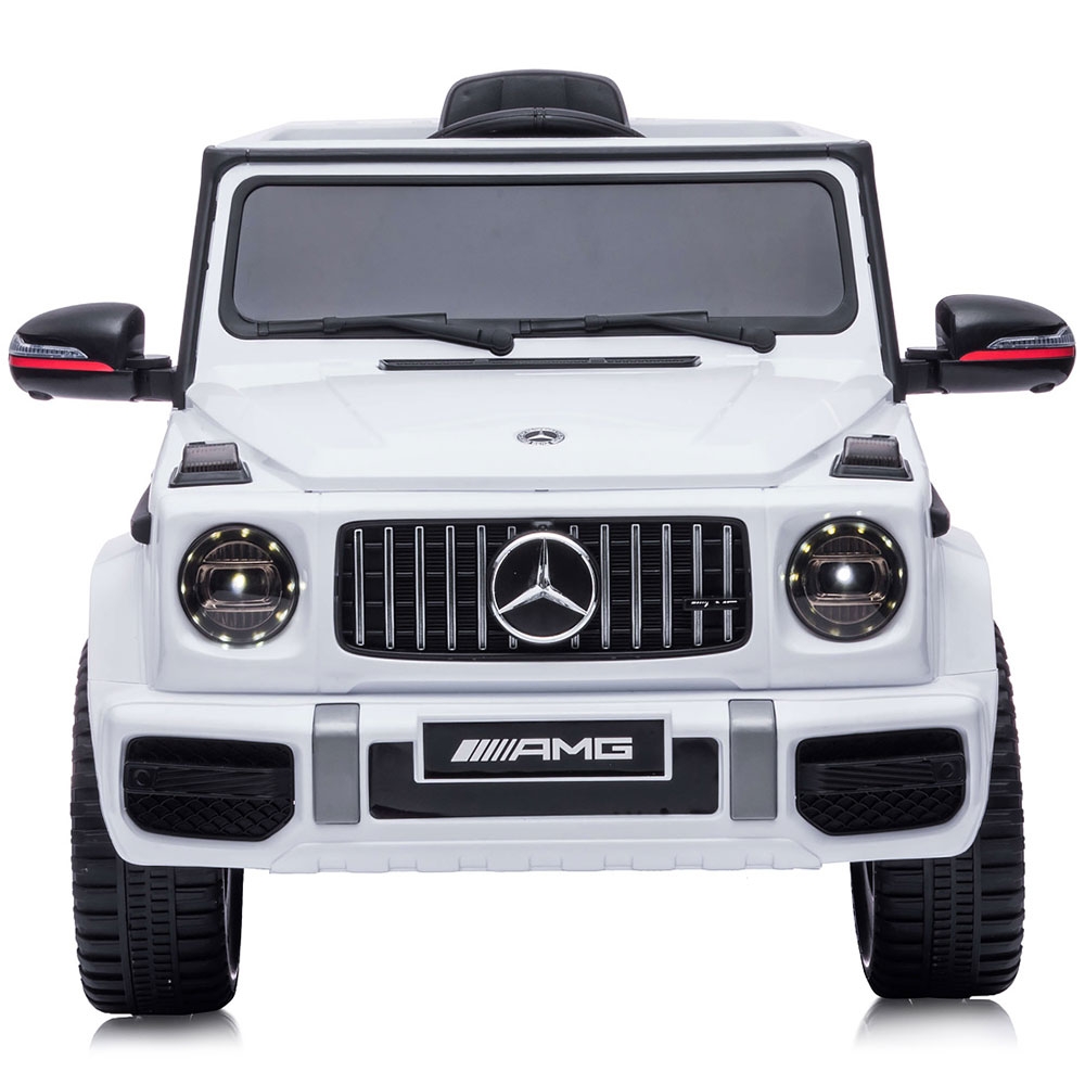 Masinuta electrica Chipolino SUV Mercedes G63 AMG cu scaun din piele si roti EVA white 50W