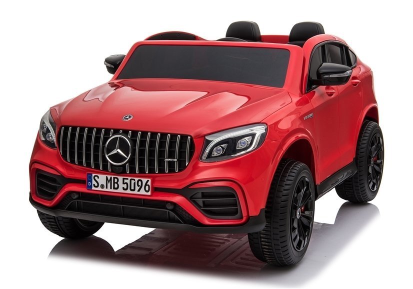 Masinuta electrica 180W cu echipare Premium si telecomanda roti EVA  Mercedes GLC 63S QLS Red - 1