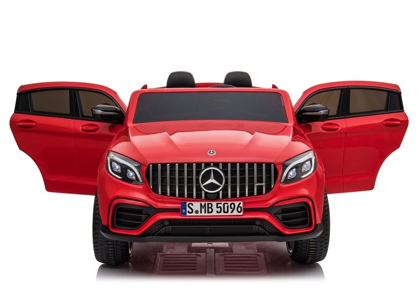 Masinuta electrica cu echipare Premium si telecomanda roti EVA Mercedes GLC 63S QLS Red - 5