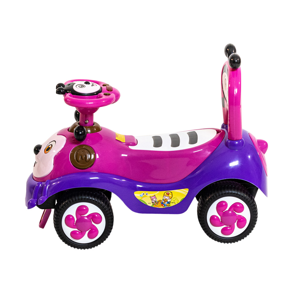 Masinuta fara pedale BebeRoyal Ride On Bee Pink - 2