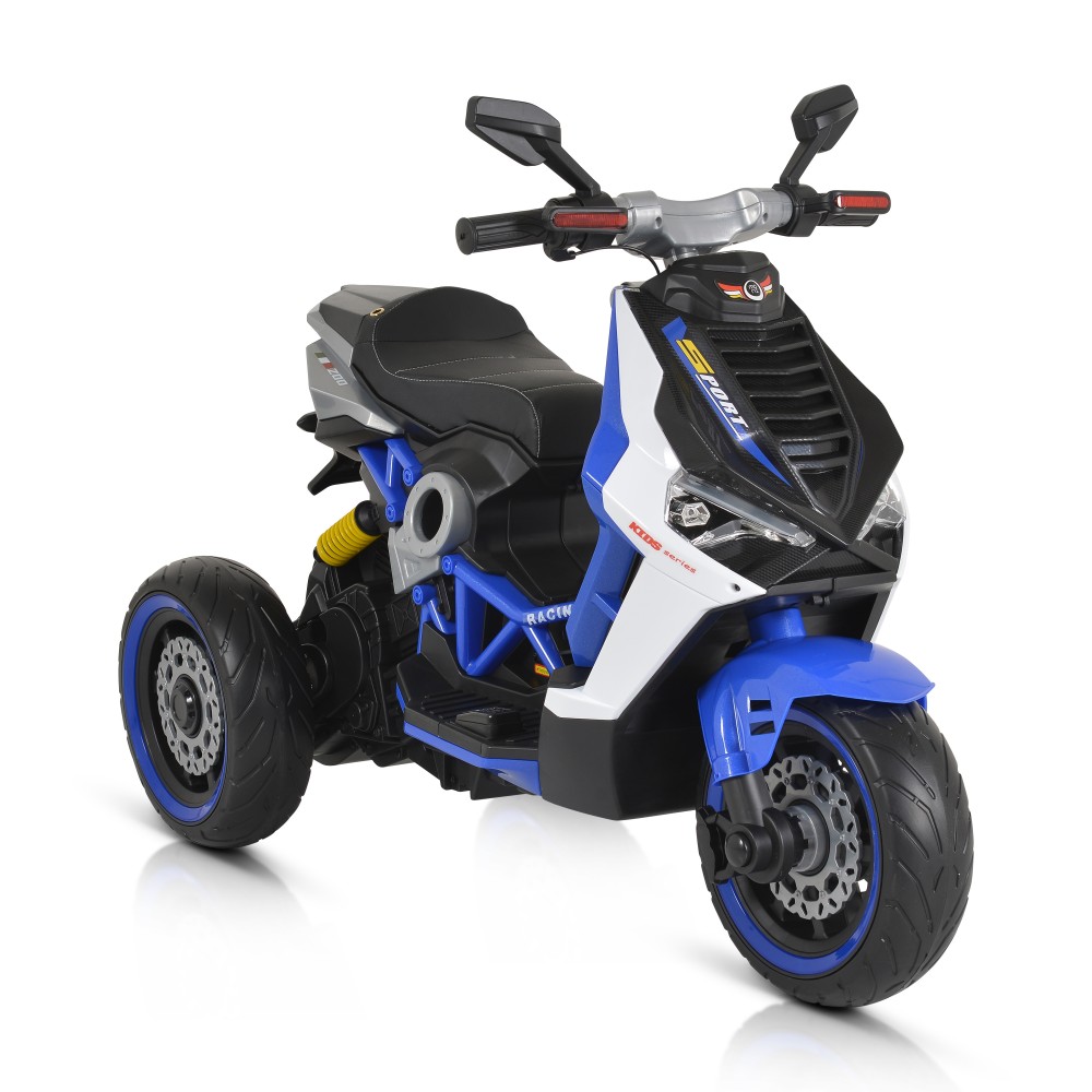 Motocicleta electrica 70W cu lumini MP3 si USB Blue - 2