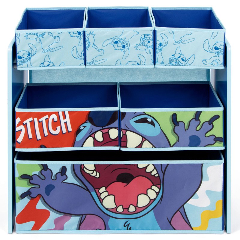 Organizator jucarii cu cadru din lemn Lilo  Stitch