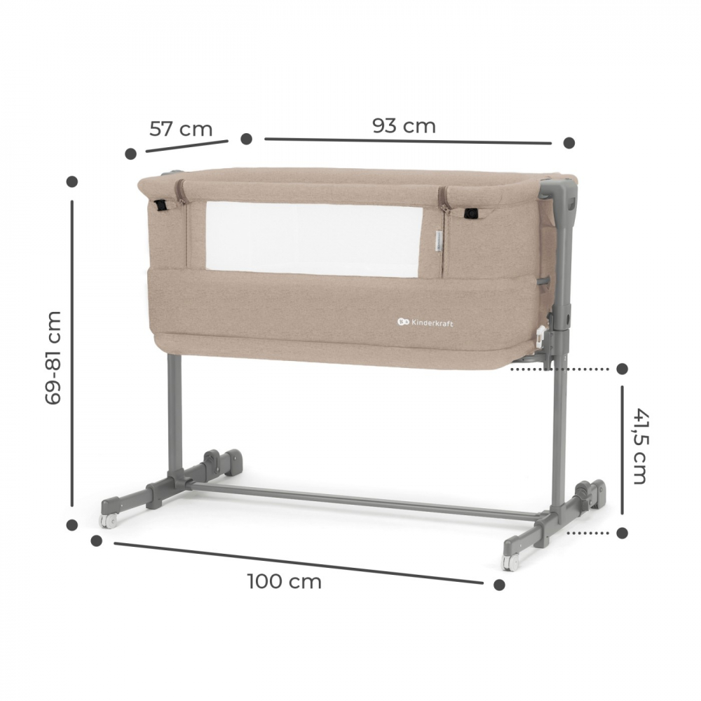 Patut Co sleeper Kinderkraft Neste Grow bej - 3