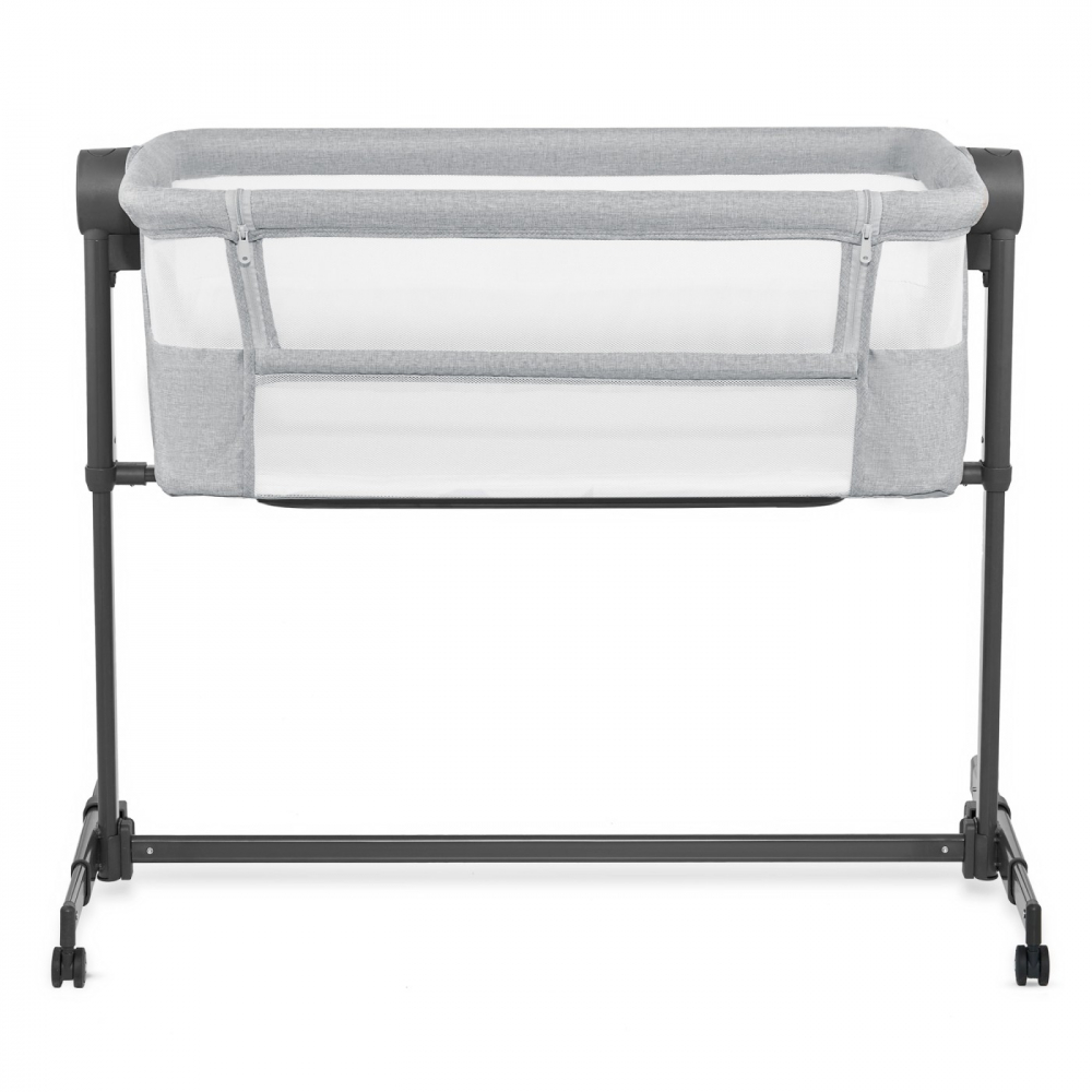 Patut Co Sleeper Kinderkraft Bedside Neste Up 2 gri deschis - 6