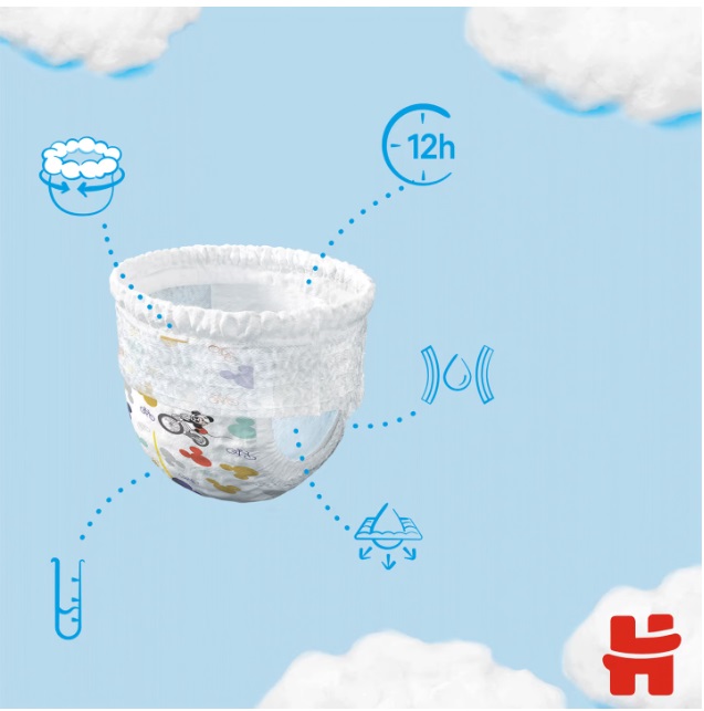 Pachet Scutece chilotel Huggies Pants Mega pack Nr 5 48 buc 12-17 kg 96 buc - 1 | YEO