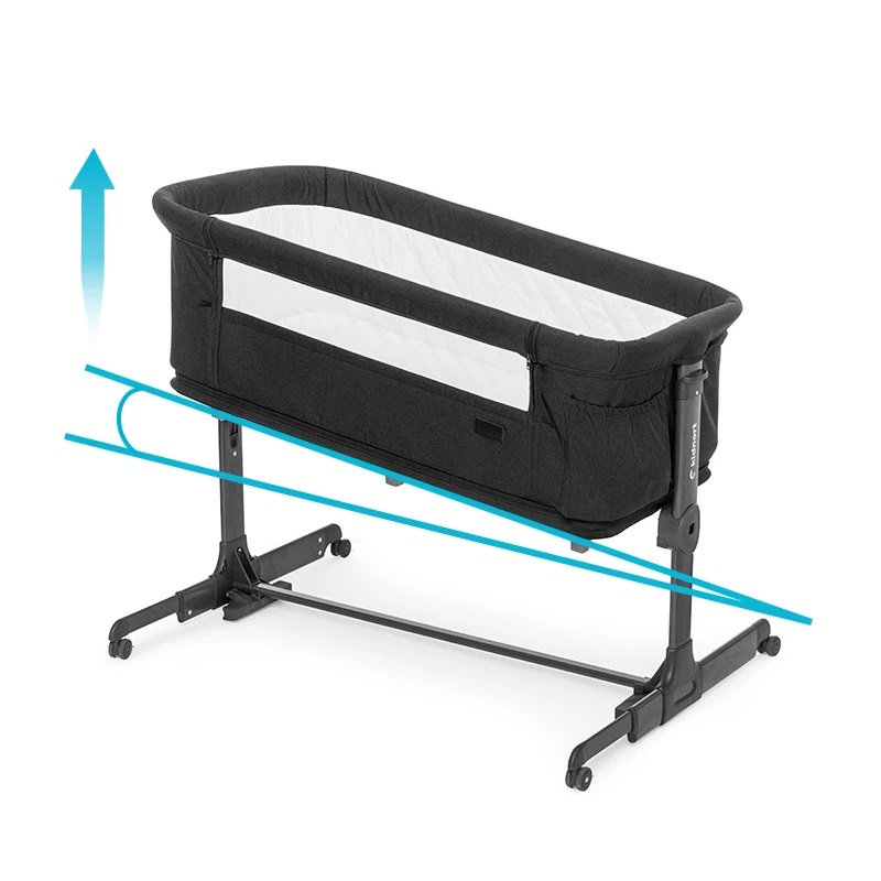 Patut multifunctonal Co-Sleeper si Tarc de joaca cu leganare si setare unghiulara Black - 4 | YEO