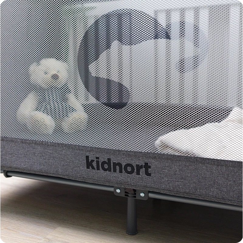 Patut de calatorie cu geanta de transport Kidnort Ihalig Dark Gray - 8