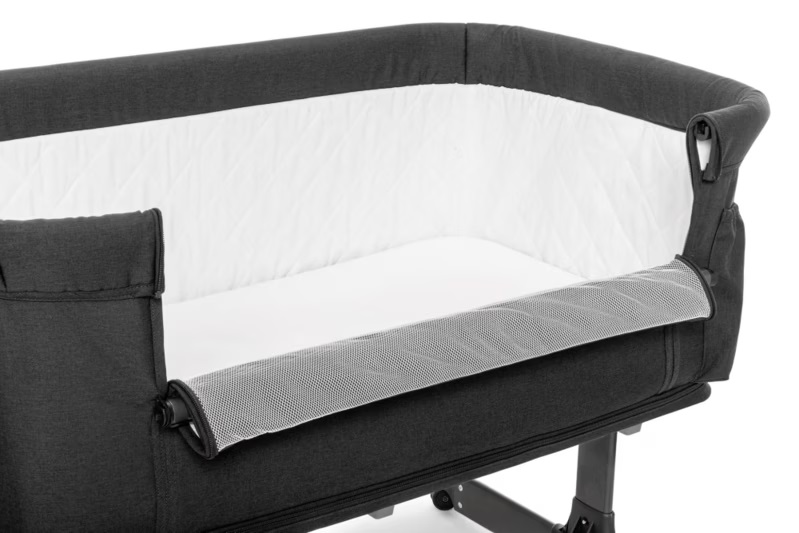 Patut multifunctonal Co-Sleeper si Tarc de joaca cu leganare si setare unghiulara Kidnort Snackskal Black - 12