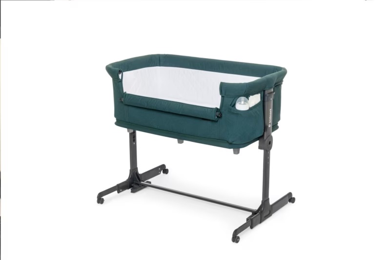 Patut multifunctonal Co-Sleeper si Tarc de joaca cu leganare si setare unghiulara Kidnort Snackskal Green - 5