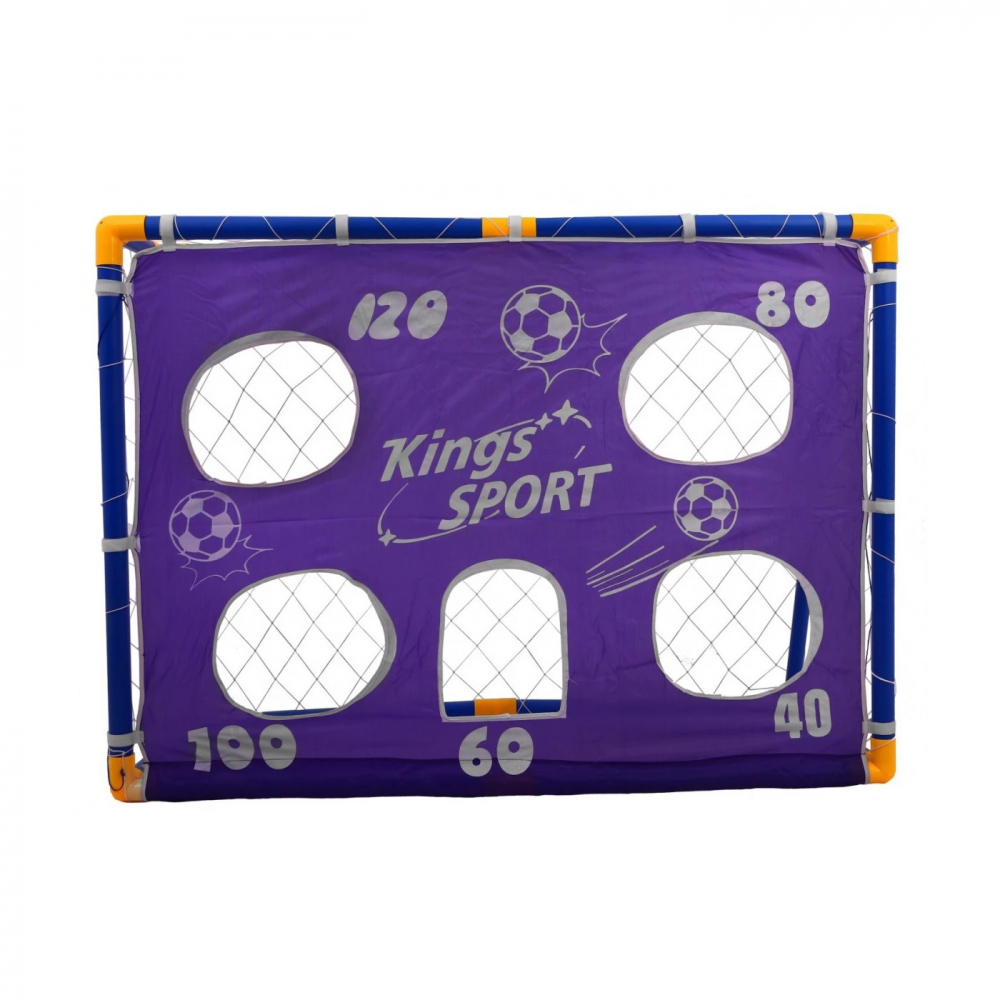 Set Poarta si minge de fotbal pentru copii cu accesorii King Sport - 4 | YEO