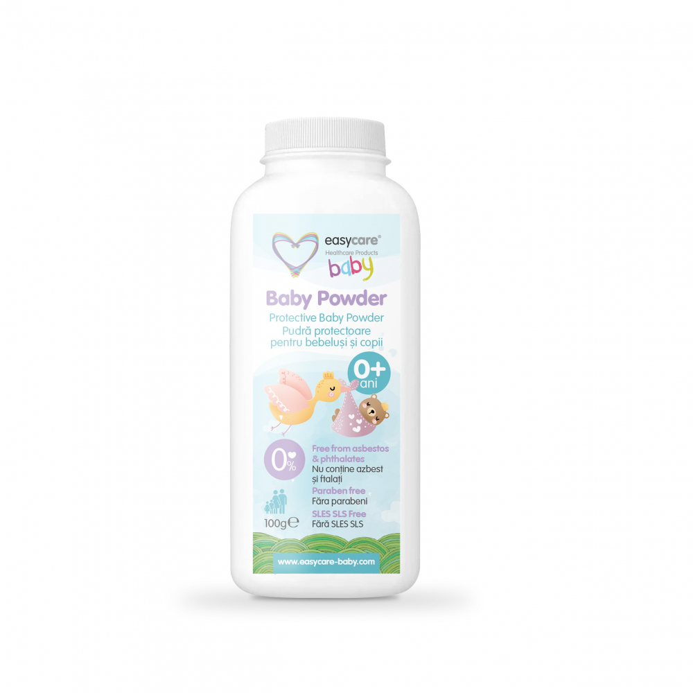 Pudra de talc pentru bebelusi 100g Easycare Baby