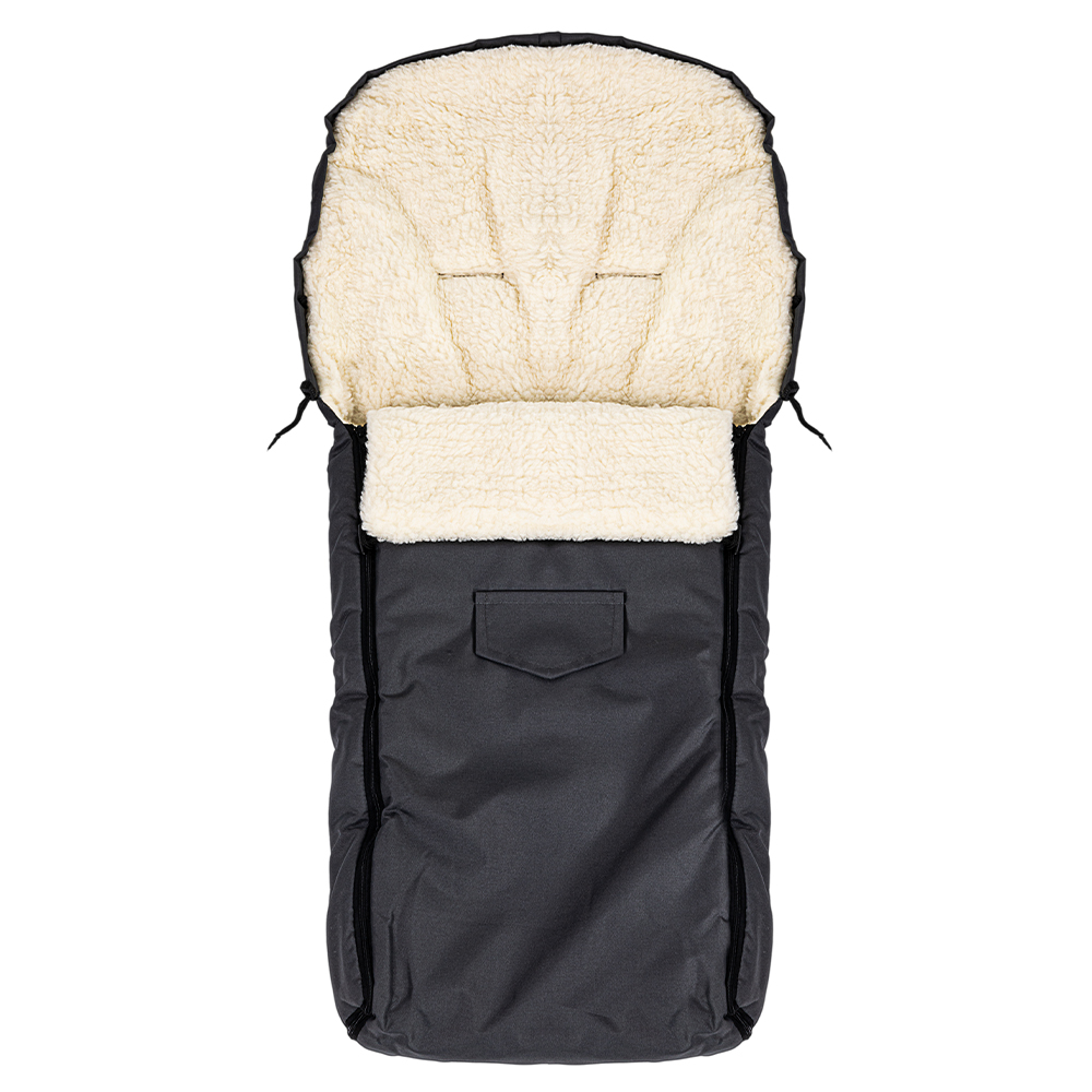 Sac de dormit impermeabil de lana Nativo Winter 110x40 cm pentru landoucaruciorsanie Grafit - 3