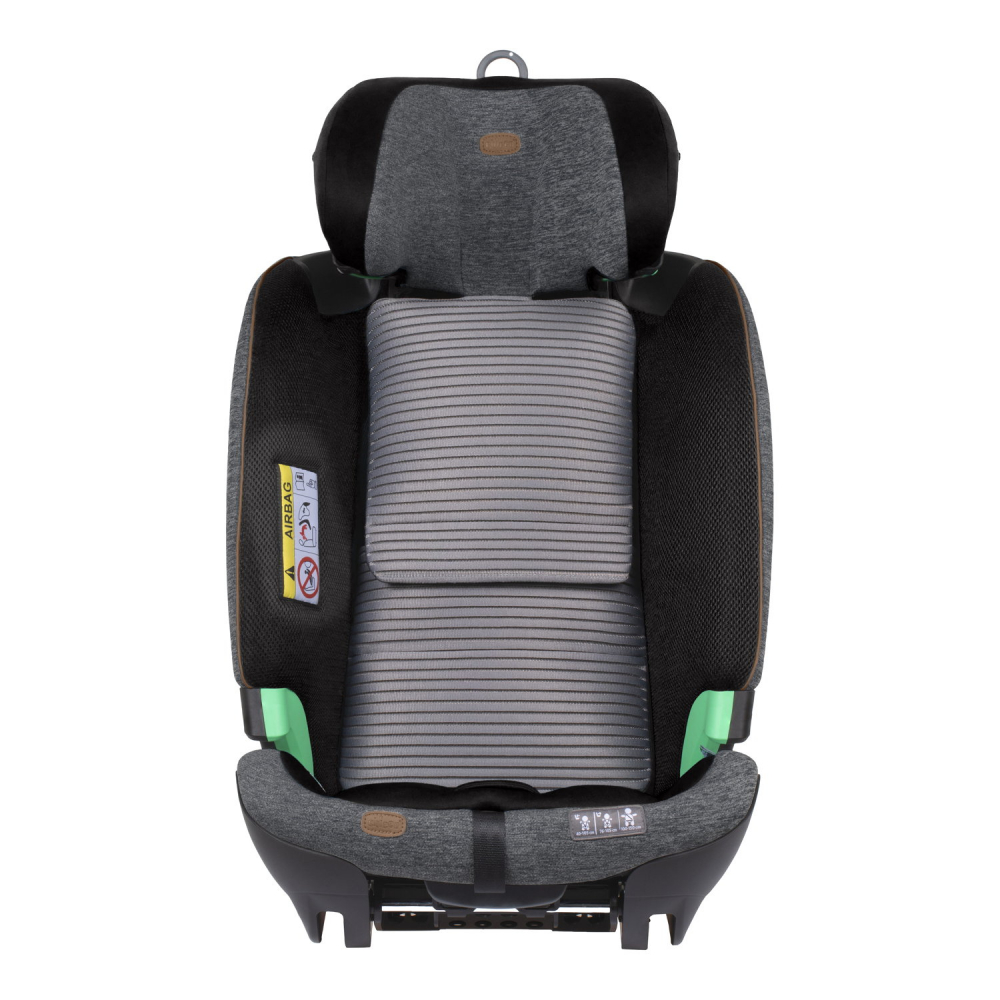 Scaun auto Chicco Bi-Seat i-Size Air fara baza Isofix BlackMel 61-150 cm 4 luni-12 ani