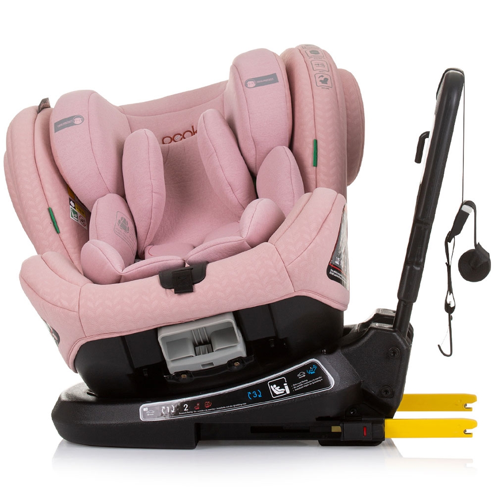 Scaun auto Chipolino Peak I-Size 40-150 cm flamingo cu sistem Isofix - 3