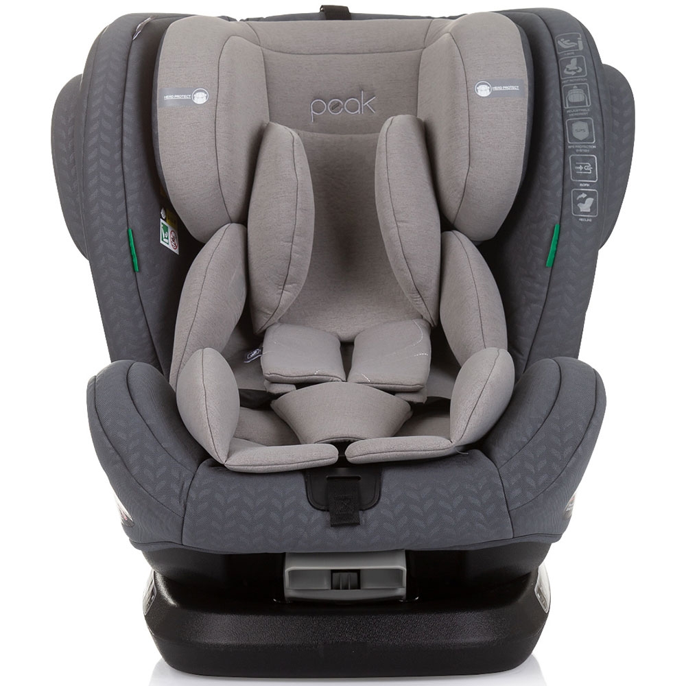 Scaun auto Chipolino Peak I-Size 40-150 cm granite cu sistem Isofix