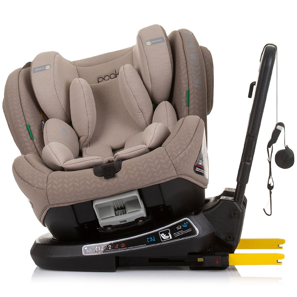 Scaun auto Chipolino Peak I-Size 40-150 cm macadamia cu sistem Isofix - 3