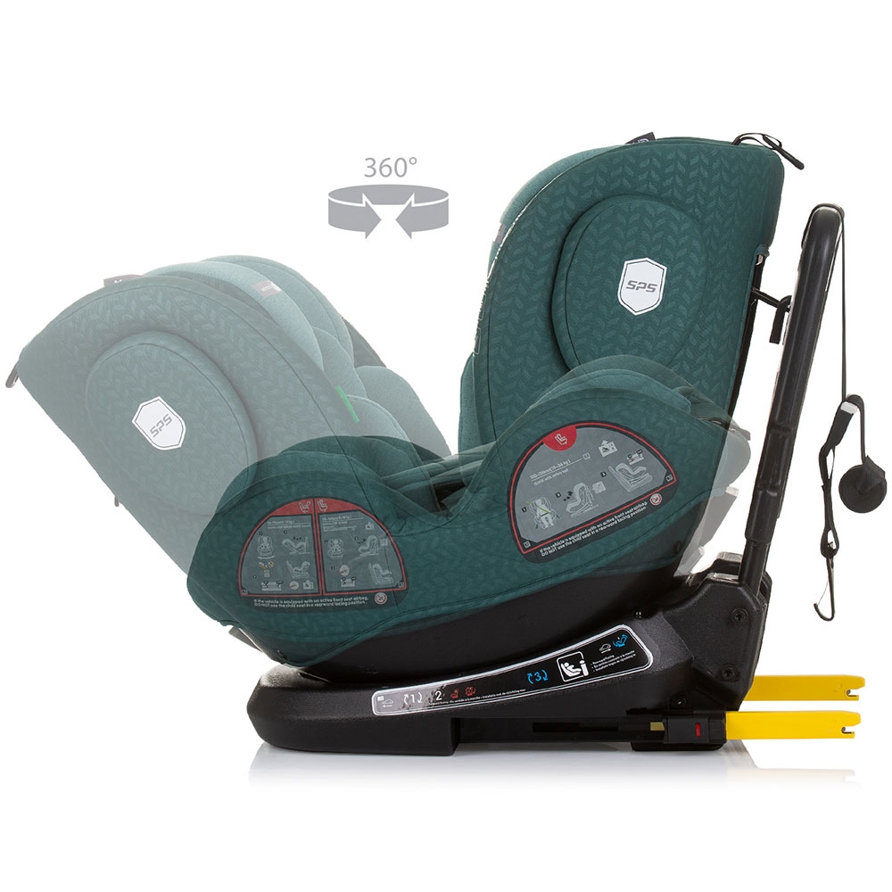 Scaun auto Chipolino Peak I-Size 40-150 cm pastel green cu sistem Isofix - 4