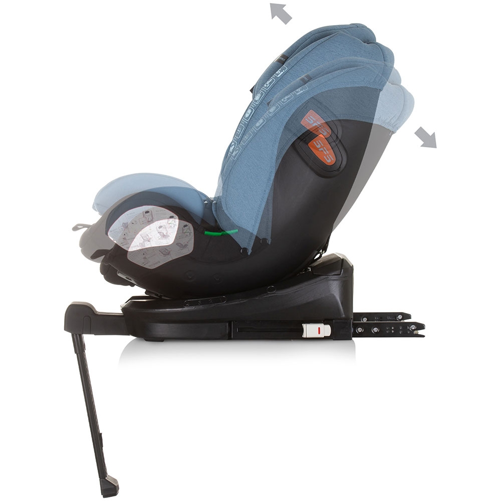 Scaun auto Chipolino Tourino I-Size 40-150 cm blue cu sistem Isofix - 3