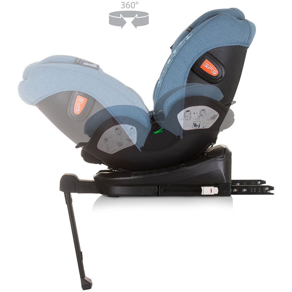 Scaun auto Chipolino Tourino I-Size 40-150 cm blue cu sistem Isofix - 5