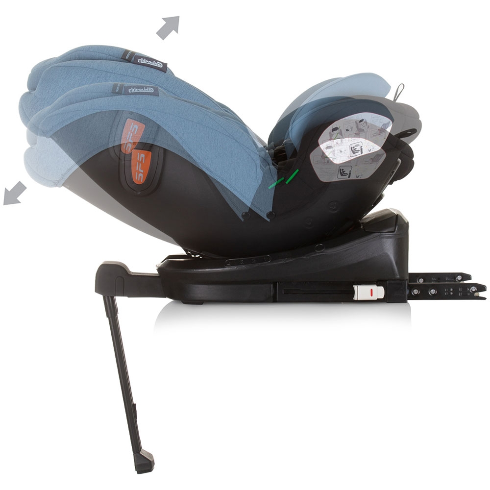 Scaun auto Chipolino Tourino I-Size 40-150 cm blue cu sistem Isofix - 6