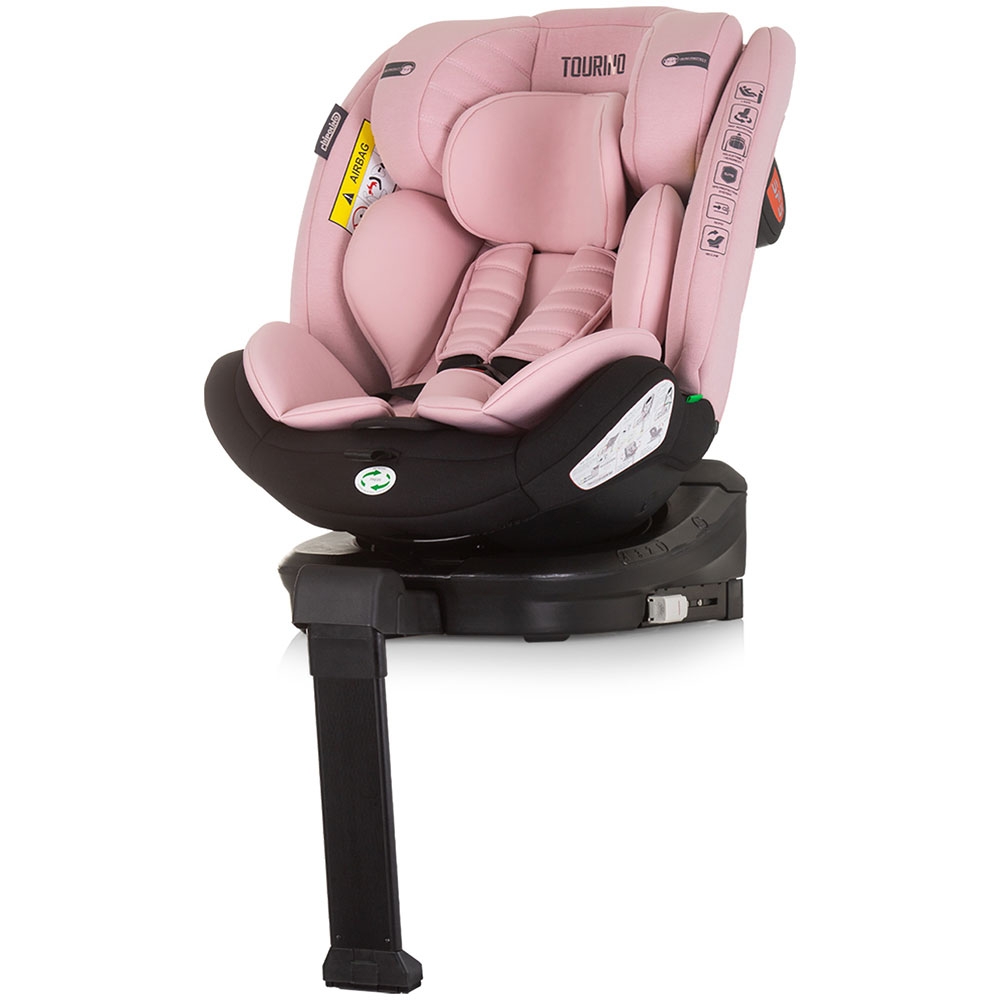 Scaun auto Chipolino Tourino I-Size 40-150 cm flamingo cu sistem Isofix - 7