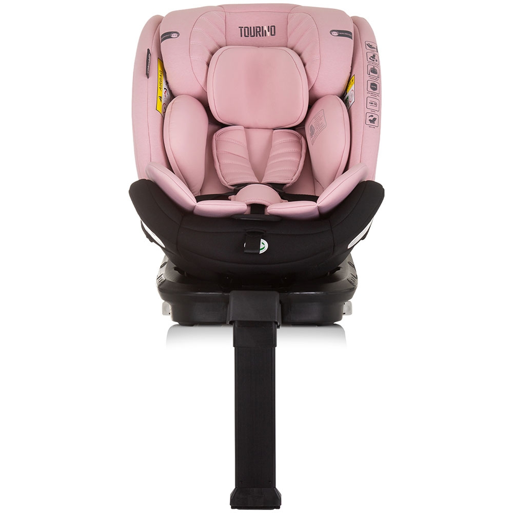 Scaun auto Chipolino Tourino I-Size 40-150 cm flamingo cu sistem Isofix - 1