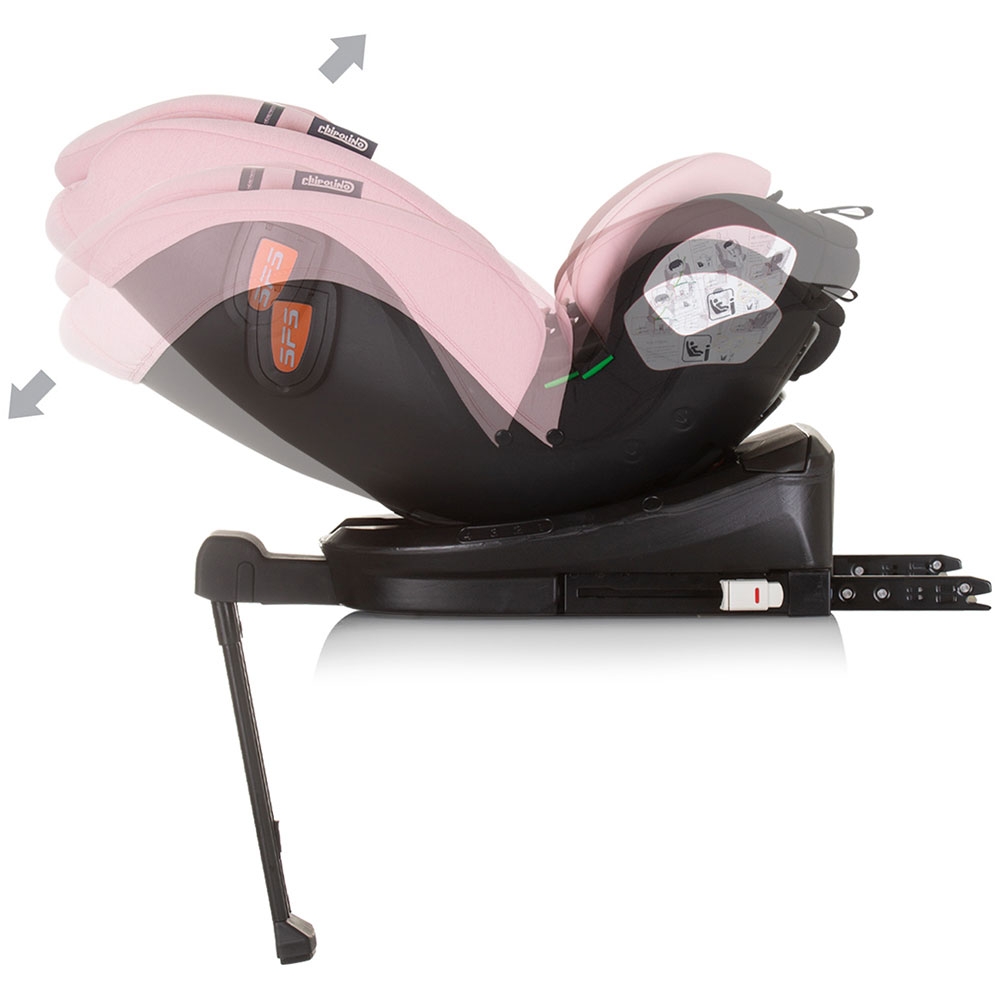 Scaun auto Chipolino Tourino I-Size 40-150 cm flamingo cu sistem Isofix - 6