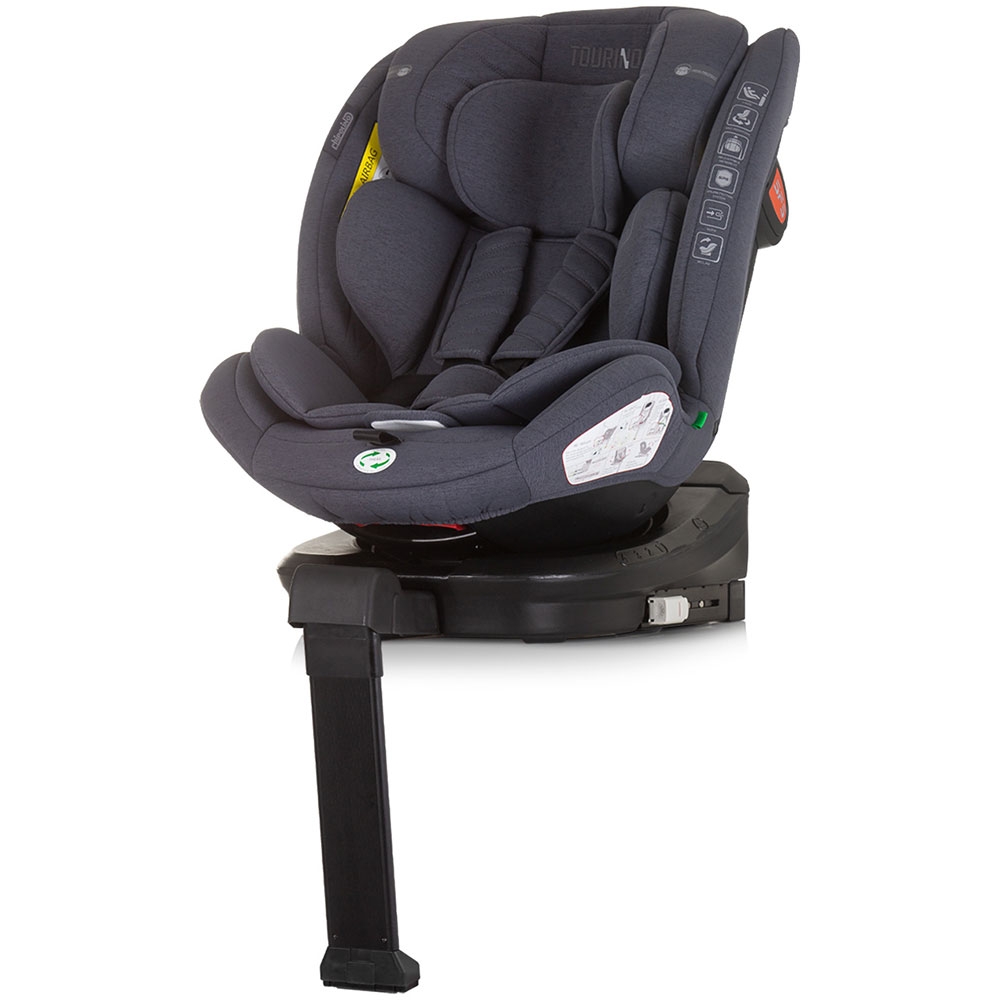 Scaun auto Chipolino Tourino I-Size 40-150 cm granite cu sistem Isofix - 7