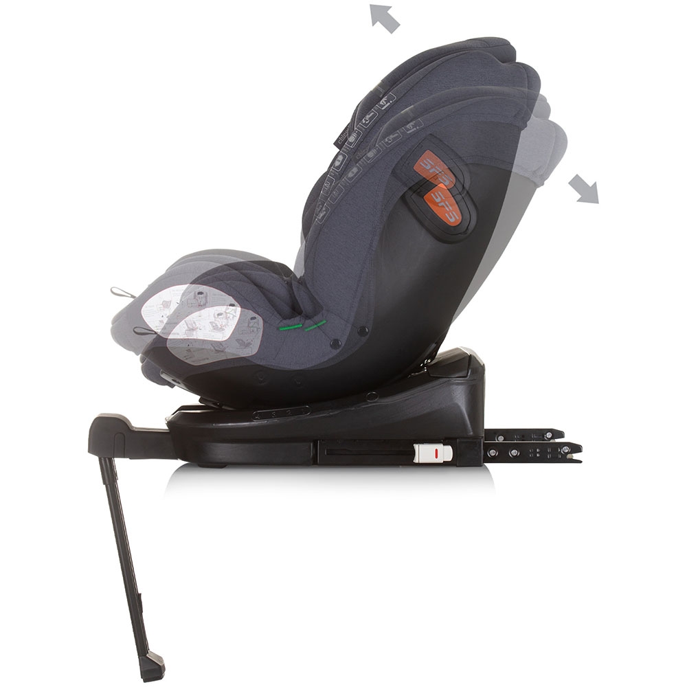 Scaun auto Chipolino Tourino I-Size 40-150 cm granite cu sistem Isofix - 3