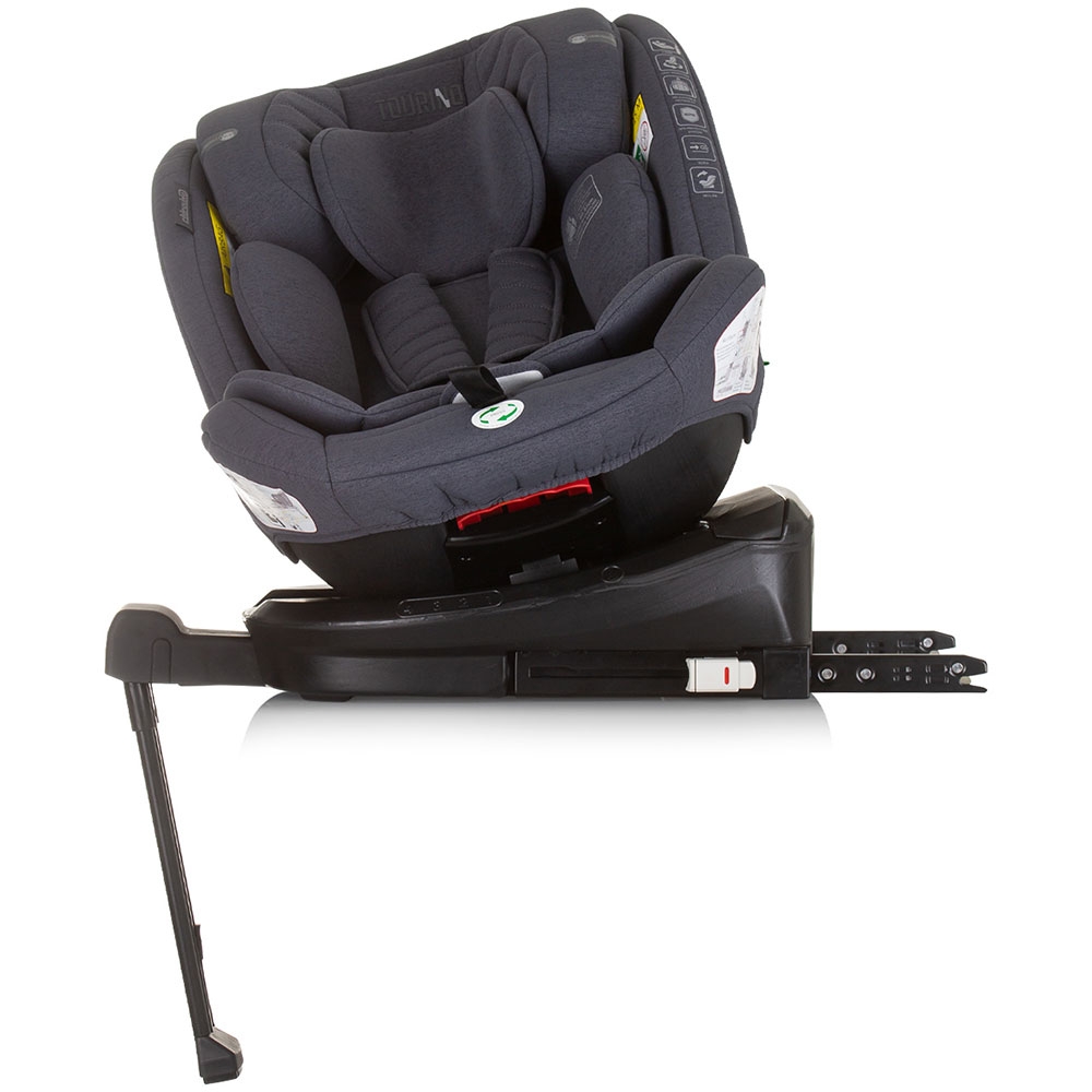 Scaun auto Chipolino Tourino I-Size 40-150 cm granite cu sistem Isofix - 4