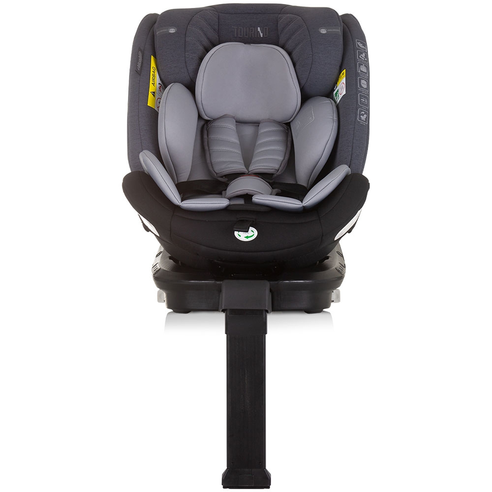 Scaun auto Chipolino Tourino I-Size 40-150 cm grey mix cu sistem Isofix - 1