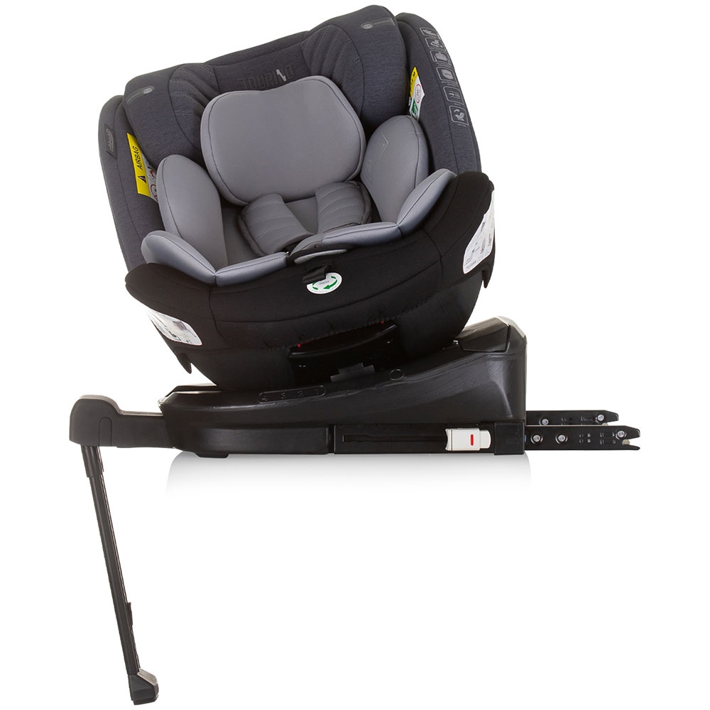 Scaun auto Chipolino Tourino I-Size 40-150 cm grey mix cu sistem Isofix - 4