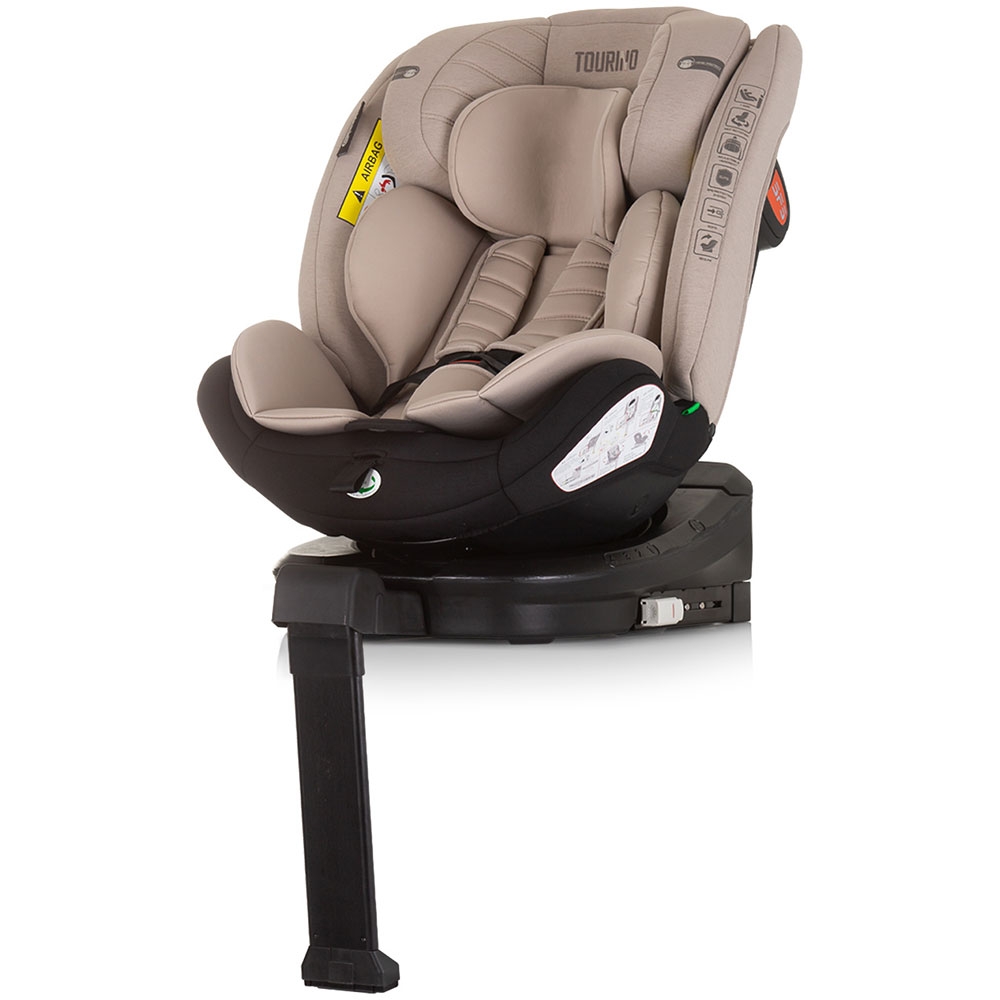 Scaun auto Chipolino Tourino I-Size 40-150 cm macadamia cu sistem Isofix - 7