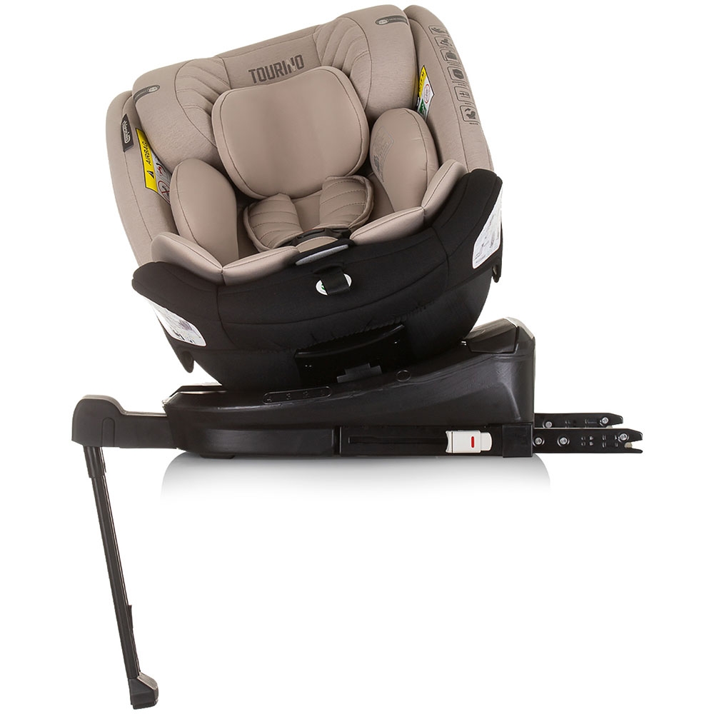 Scaun auto Chipolino Tourino I-Size 40-150 cm macadamia cu sistem Isofix - 4