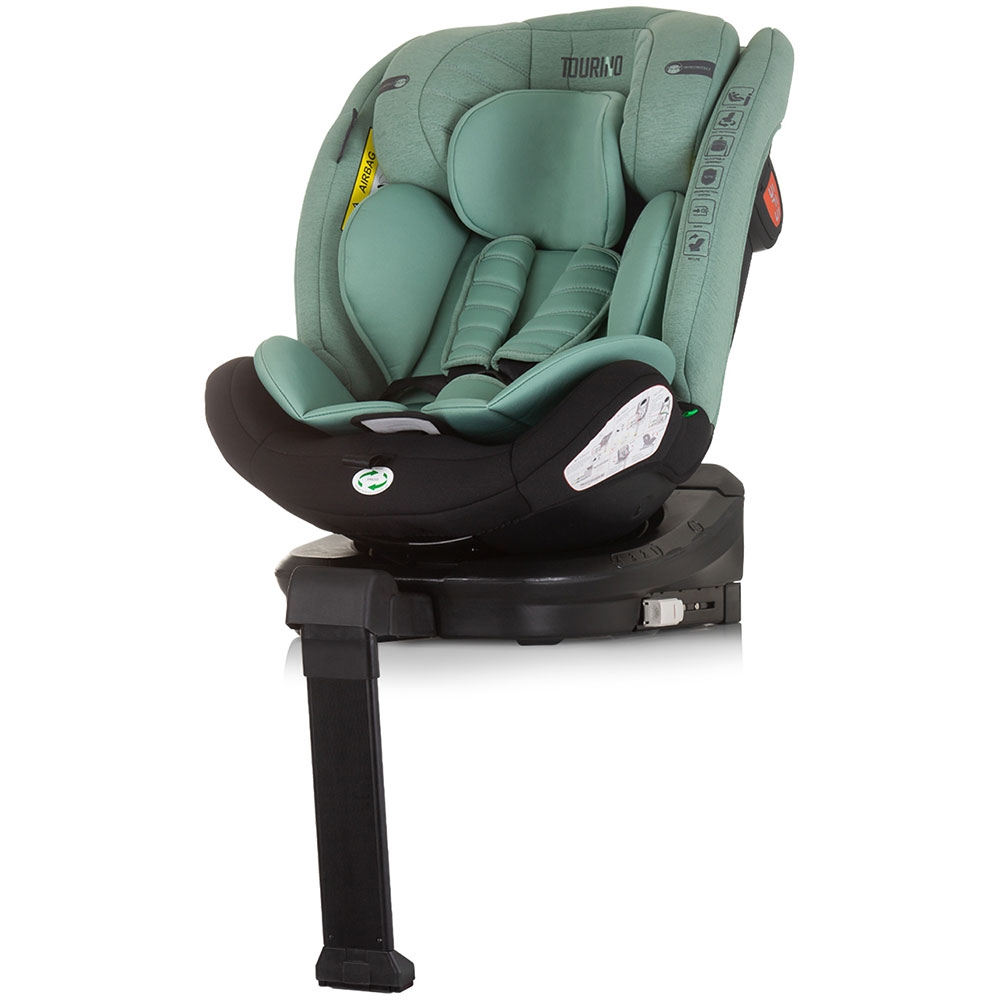 Scaun auto Chipolino Tourino I-Size 40-150 cm pastel green cu sistem Isofix - 7