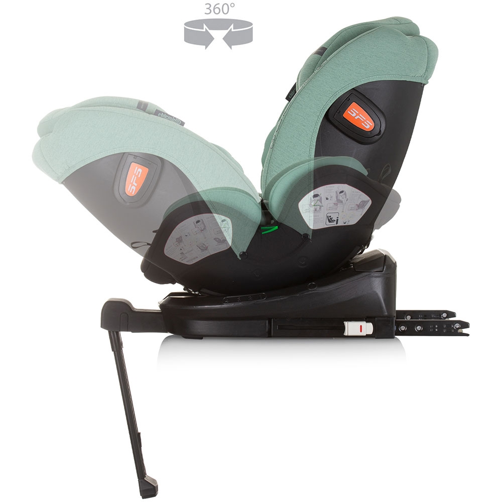 Scaun auto Chipolino Tourino I-Size 40-150 cm pastel green cu sistem Isofix - 5