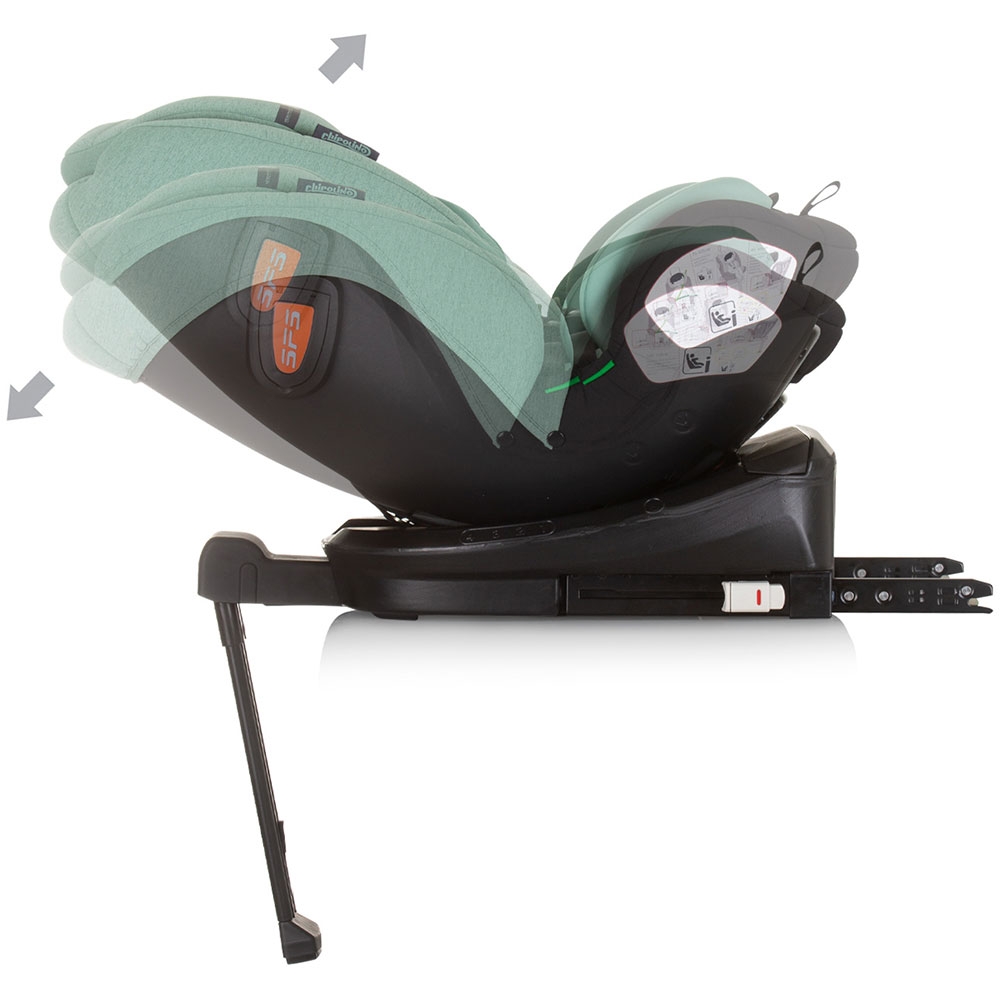 Scaun auto Chipolino Tourino I-Size 40-150 cm pastel green cu sistem Isofix - 6