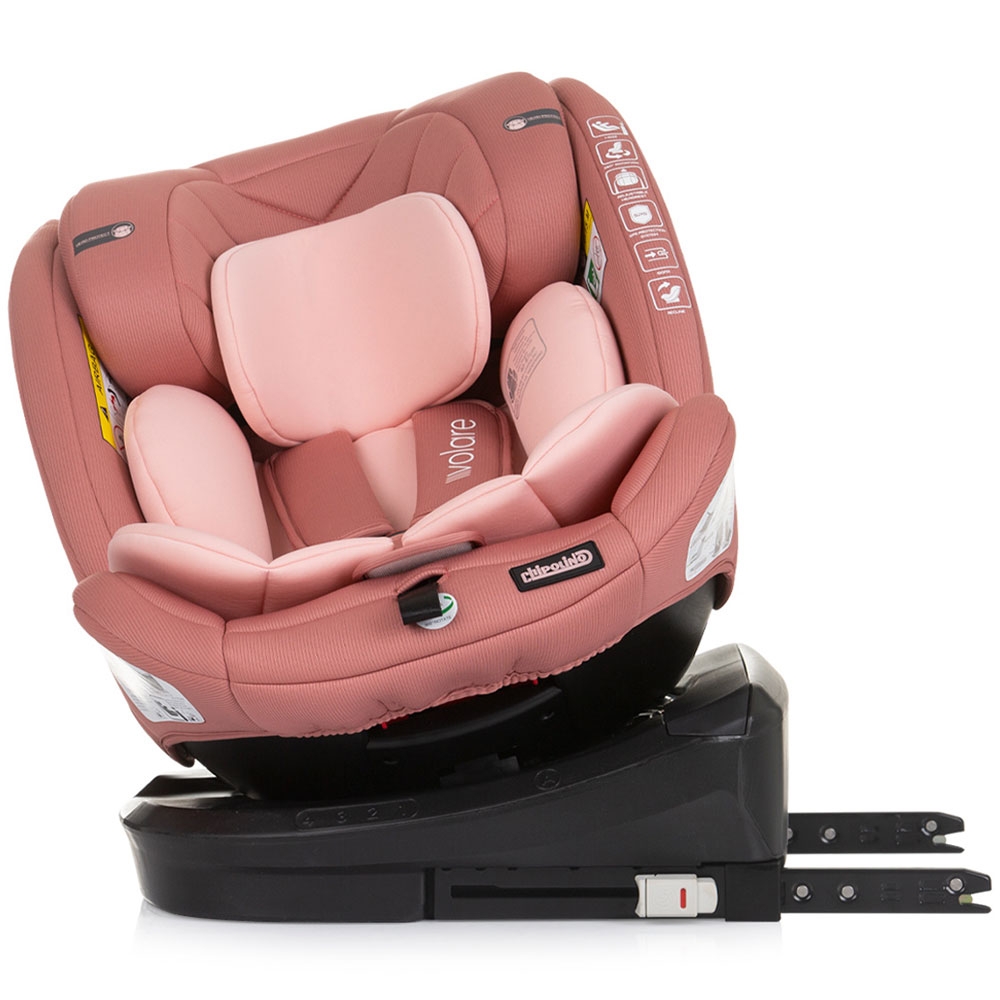 Scaun auto Chipolino Volare I-Size 40-150 cm flamingo cu sistem Isofix - 4