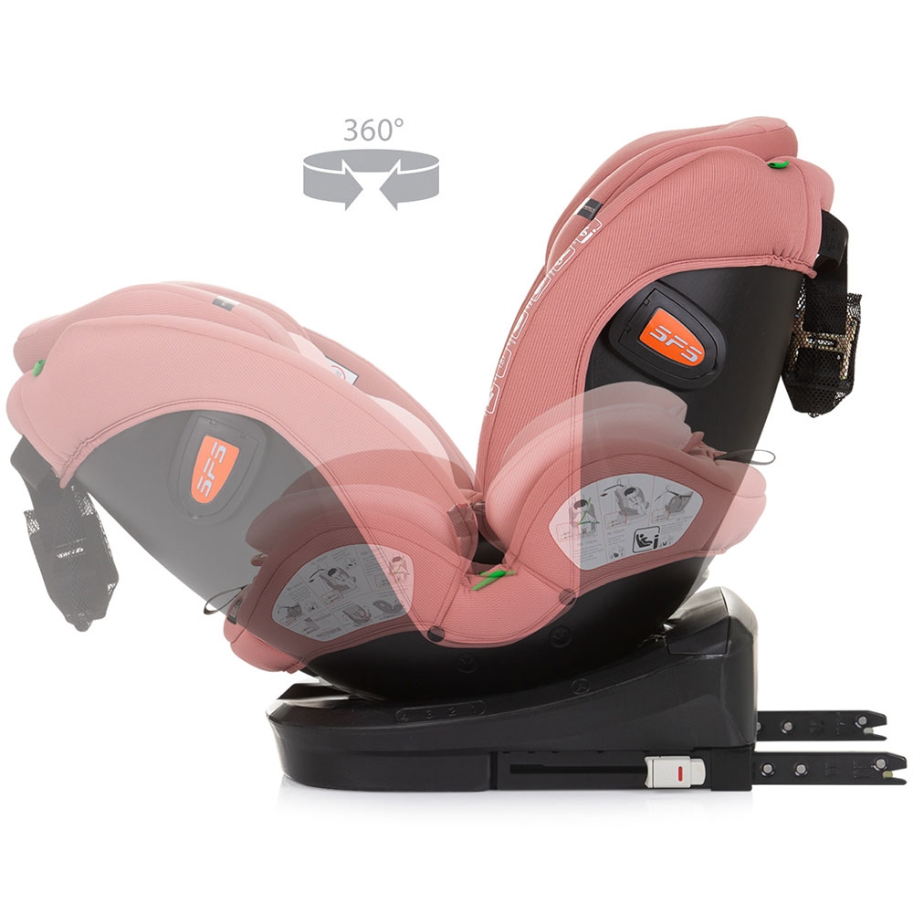 Scaun auto Chipolino Volare I-Size 40-150 cm flamingo cu sistem Isofix - 5