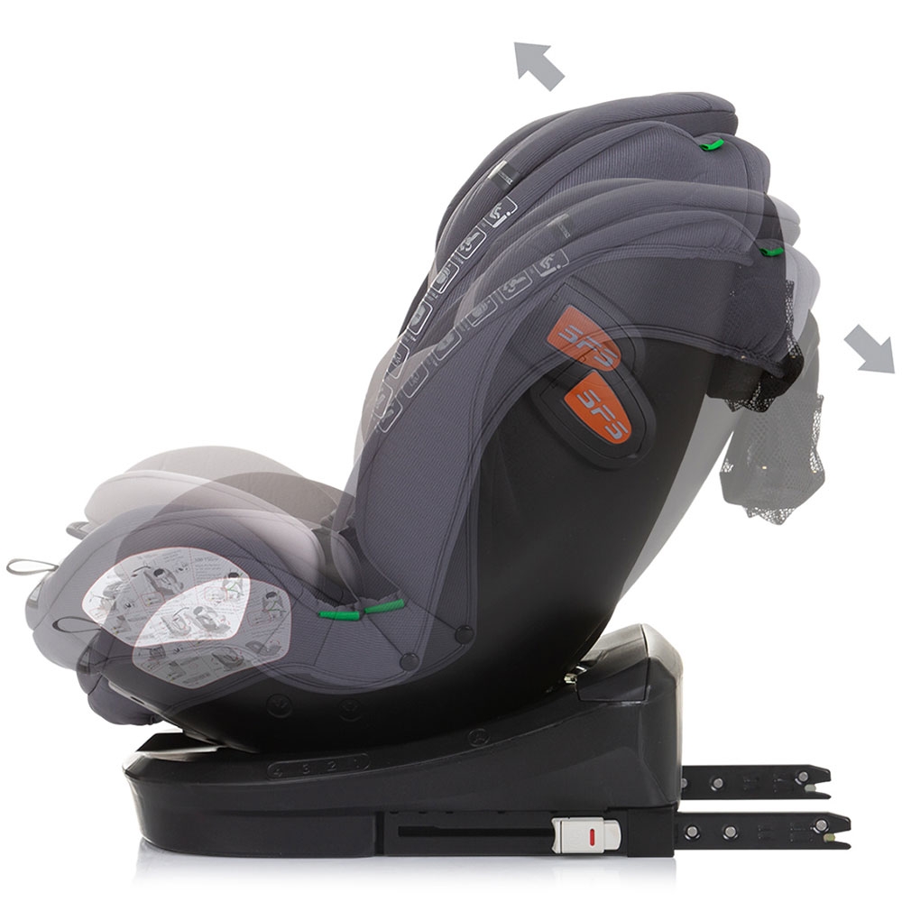 Scaun auto Chipolino Volare I-Size 40-150 cm granite cu sistem Isofix - 3